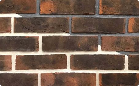 Black clay fired brick